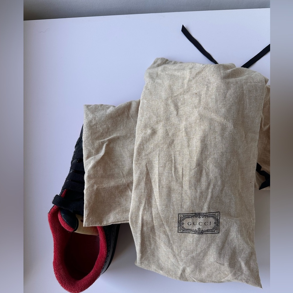 NEW Gucci  Black and Red Sneakers - Picture 14 of 16